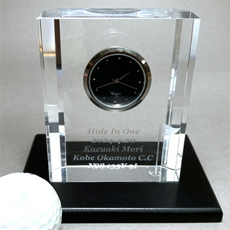ゴルフ ホールインワン記念品 時計 名前入りギフト ゴルフコンペ スポーツ大会賞品