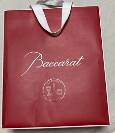 バカラグラス名入れギフト ラッピング バカラ正規手提げ袋袋付 ギフト 記念品 綿の実工房