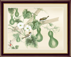 六瓢【花鳥画夏飾り】：綿の実工房