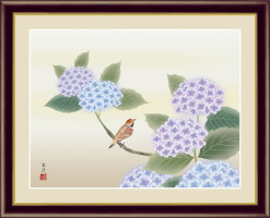 紫陽花【花鳥画夏飾り】：綿の実工房