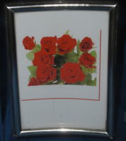 フォトフレームカード「赤いバラ」 フォトフレーム名入れ オリジナルギフト 綿の実工房