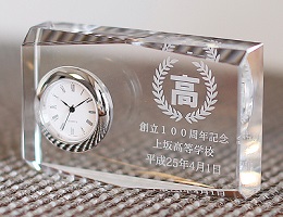 時計名入れ オリジナルデザイン 校章 ロゴマーク 創立記念 オリジナルギフト 記念品