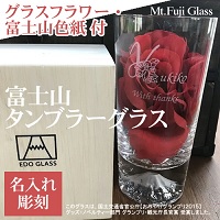 グラス名入れ記念品 富士山グラス タンブラーグラス オリジナル名入れギフト 綿の実工房