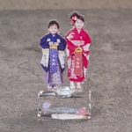 プレミアムアクリル メモリアル 卒園祝い 卒業祝い 名入れ記念品 オリジナルギフト 台座名入れ