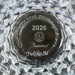 バカラ ダリアタンブラー2026 年号刻印グラス 底面 名入れ記念品 オリジナルギフト