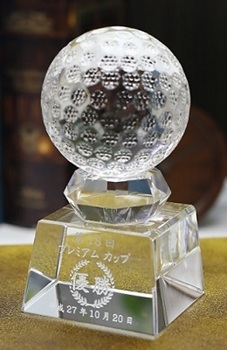 スポーツトロフィー ボールトロフィー 名入れ記念品 ホールインワン記念 エイジシュート記念 表彰