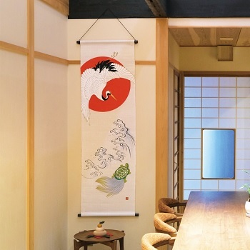 麻のタペストリー 母の日ギフト 父の日ギフト 名入れギフト 名前入りタペストリー 縁起物 御祝