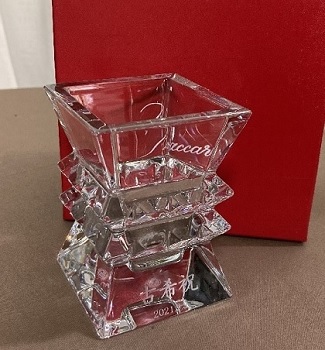 バカラ花瓶 コロンビーヌベース 開店 開業 創業 周年 記念品 名入れギフト オリジナルギフト 綿の実工房