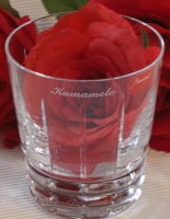 バカラグラス名入れ 側面名入れ タンブラーグラス 名前入りグラス 名入れギフト・名入れ記念品 綿の実工房