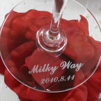 バカラグラス名入れ ワイングラス 台座名入れ 名前入りグラス 名入れギフト・名入れ記念品 綿の実工房