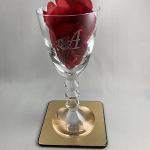 ラックヌーボー コースター 金色 ゴールド 角型 バカラグラス 綿の実工房