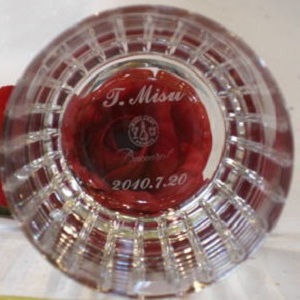 底面名入れ ハーモニータンブラーグラス バカラグラス名入れ 名入れギフト・名入れ記念品 綿の実工房