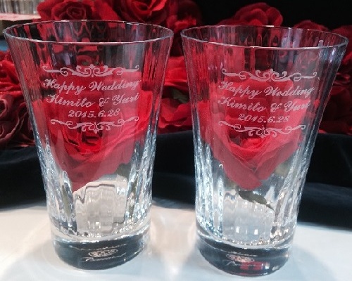 バカラグラス名入れ ミルニュイ ハイボールグラスペア Baccarat 名入れギフト・名入れ記念品 綿の実工房