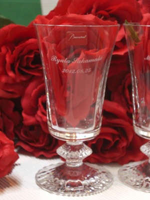 ミルニュイワイングラス バカラグラス名入れ Baccarat 名入れギフト・名入れ記念品 綿の実工房