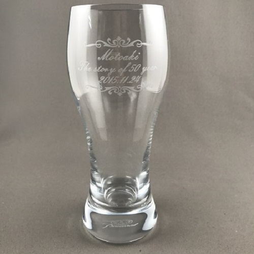 バカラ オノロジービアタンブラーグラス Baccarat 側面名入れ 名前入りグラス 名入れギフト・名入れ記念品 綿の実工房