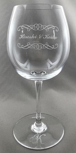 オノロジーブルゴーニュ ワイングラス バカラグラス名入れ Baccarat ペアグラス 名入れギフト・名入れ記念品 綿の実工房