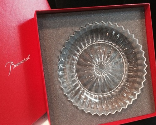 ミルニュイ サラダプレート バカラ baccarat お皿 名入れ 彫刻 ギフト 記念品 贈り物 綿の実工房