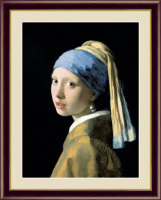 フェルメール　真珠の耳飾りの少女　世界の名画フェルメール名入れ　綿の実工房