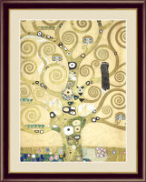 クリムト生命の樹　世界の名画クリムト名入れ　綿の実工房
