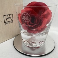 富士山グラス名入れ ロックグラス タンブラーグラス オリジナルギフト 名入れギフト・名入れ記念品 綿の実工房