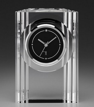 Q432 カガミクリスタル製 時計名入れ 名入れギフト・名入れ記念品 綿の実工房