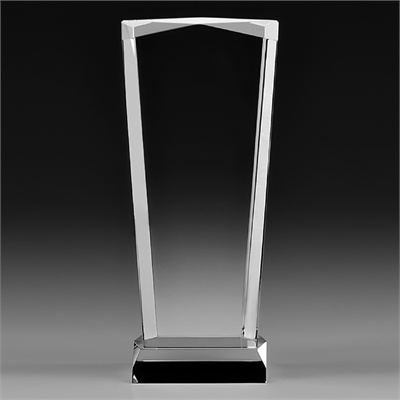 Q451 Q452 Q453 オプティカルトロフィー カガミクリスタル製 名入れ記念品 オリジナル 木製の飾り台付 綿の実工房