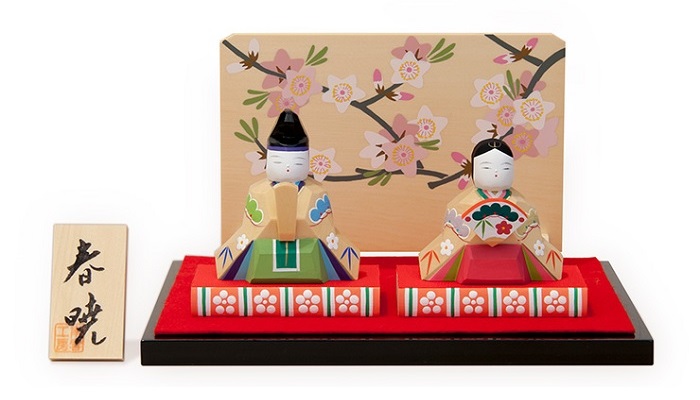 春暁 雛人形伊予一刀彫木彫り 親王飾り おひなさま 南雲 桃の節句 初節句