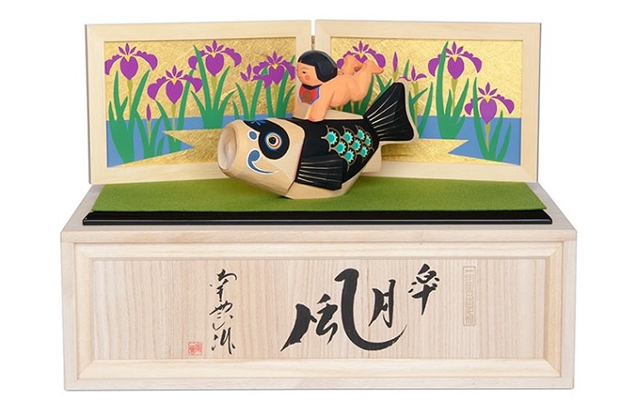 皐月風 サイズ大 五月人形 伊予一刀彫 木彫人形 南雲 端午の節句 初節句