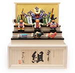 五月人形　木彫一刀彫　名入れ木札　南雲　初節句